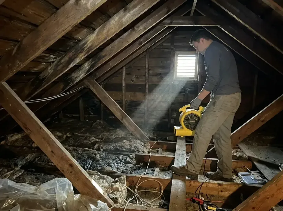 attic-water-damage-drying-proc-007 — frequently asked questions, Emergency Water Extraction & 24/7 Flood Response in Saint D…